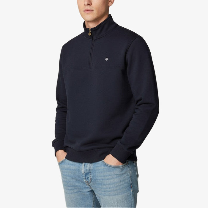 Sweat Saint Cyp avec col zippé dark navy