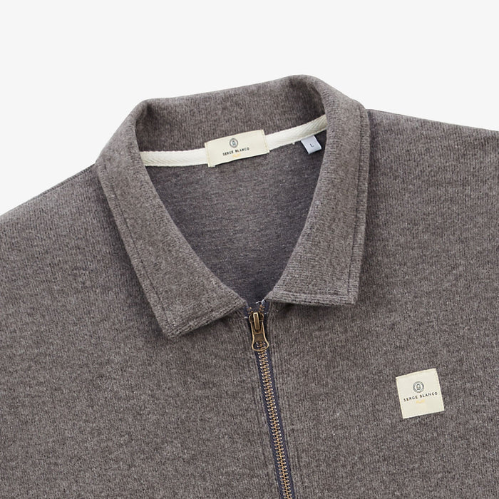 Sweat Zippé Avec Col Polo Souleman Shitake Homme SERGE BLANCO