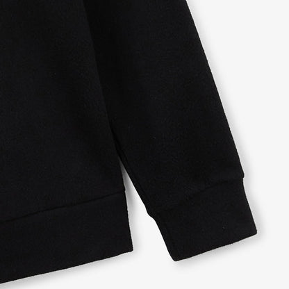 Sweat Zippé Avec Col Polo Souleman Noir Homme SERGE BLANCO