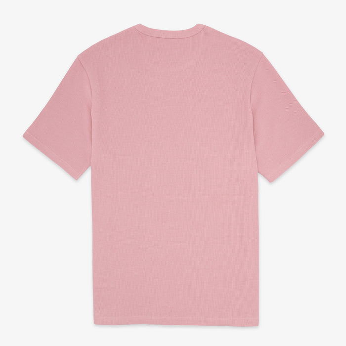 T-shirt Col Rond en Coton Gaufré Théo Rose Homme SERGE BLANCO