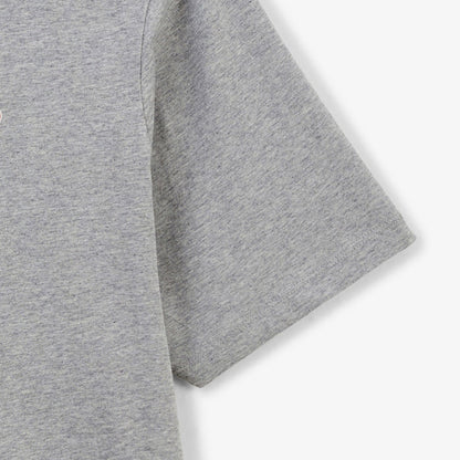 T-shirt col rond imprime dos piments en coton gris chine HOMME SERGE BLANCO