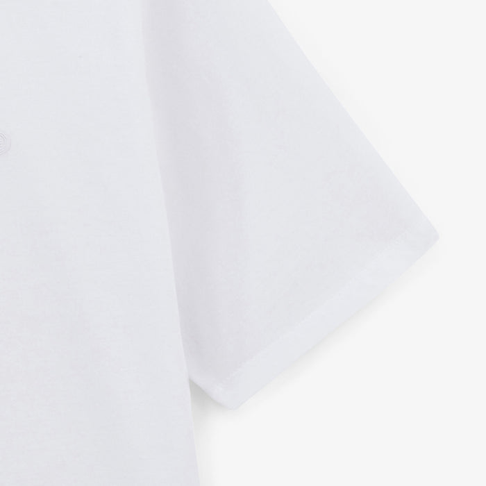 T-shirt col rond Théo en coton blanc