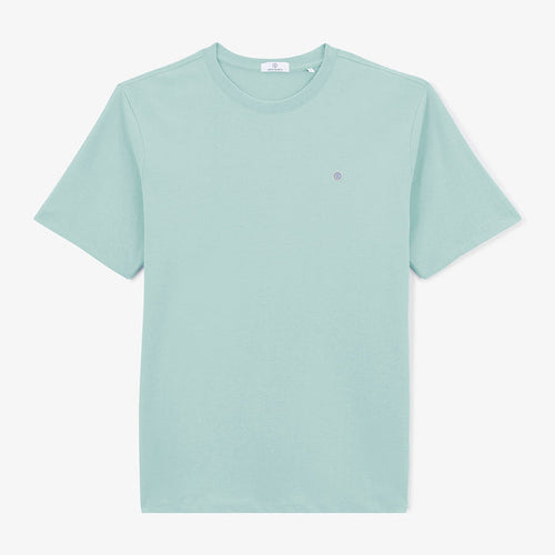 Tshirt col rond Theo en coton bleu celeste HOMME SERGE BLANCO
