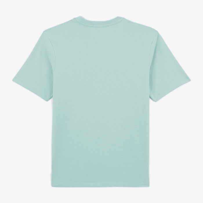T-shirt col rond Theo en coton bleu celeste HOMME SERGE BLANCO