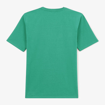 T-shirt col rond Theo en coton bleu turquoise HOMME SERGE BLANCO
