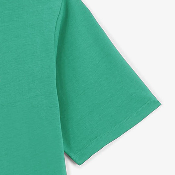 T-shirt col rond Theo en coton bleu turquoise HOMME SERGE BLANCO