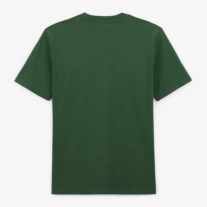 T-shirt col rond Theo en coton vert militaire HOMME SERGE BLANCO