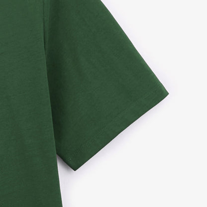 T-shirt col rond Theo en coton vert militaire HOMME SERGE BLANCO