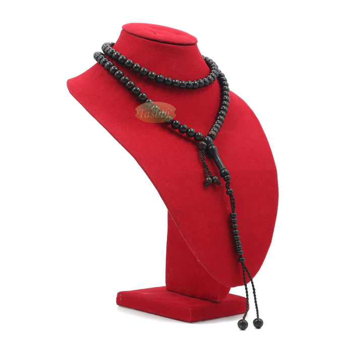 Tamarind Heartwood 9 mm Muslim Rosary Tasbih 99-Beads & Counters