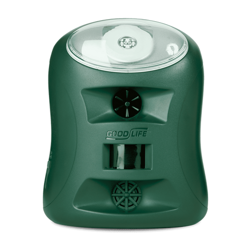 The Guardian ultrasonic and sonic pest repeller with motion sensor – humane device to deter bats, rodents, raccoons, squirrels, deer, and other animals