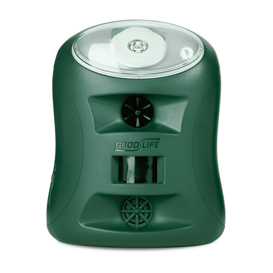 The Guardian ultrasonic and sonic pest repeller with motion sensor – humane device to deter bats, rodents, raccoons, squirrels, deer, and other animals