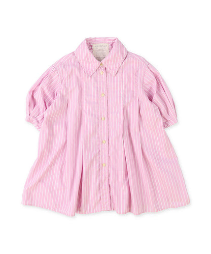 Typewriter Cloth Switched Design Shirt Dress