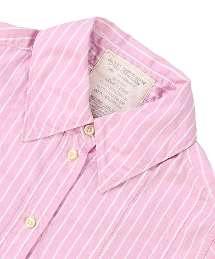 Typewriter Cloth Switched Design Shirt Dress