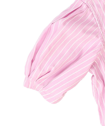 Typewriter Cloth Switched Design Shirt Dress