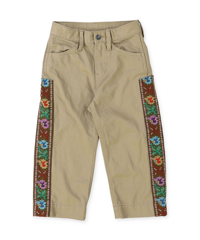 Uneven Chino Side Line Pants