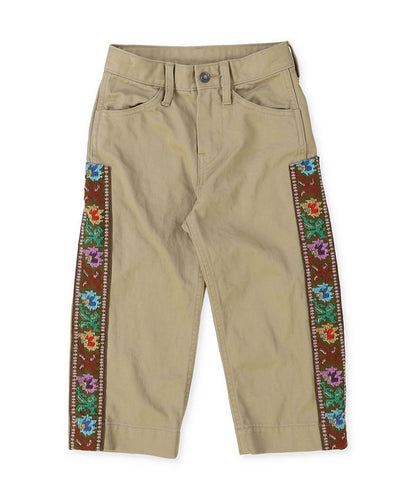 Uneven Chino Side Line Pants