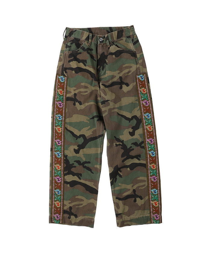 Uneven Chino Side Line Pants(LADIES)