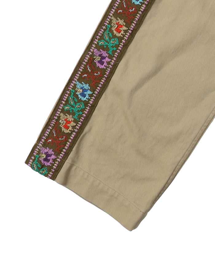Uneven Chino Side Line Pants(LADIES)