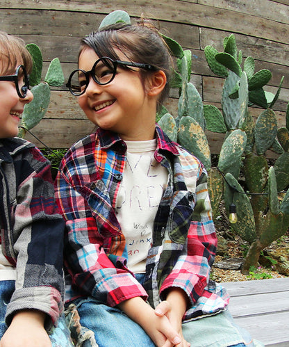 Uneven Colorful Plaid Shirt