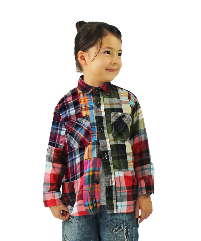 Uneven Colorful Plaid Shirt