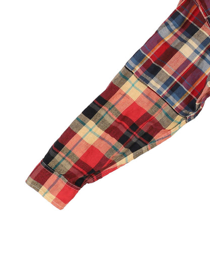 Uneven Colorful Plaid Shirt(LADIES)