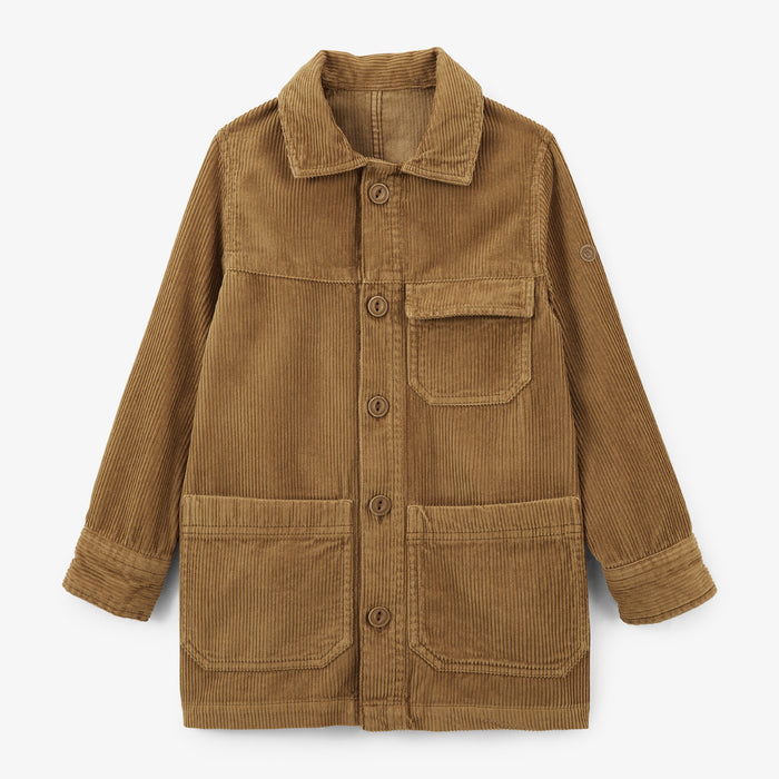 Veste Worker garçon en velours marron noisette Wilfried SERGE BLANCO
