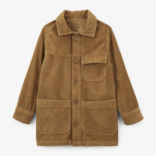 Veste Worker garçon en velours marron noisette Wilfried SERGE BLANCO