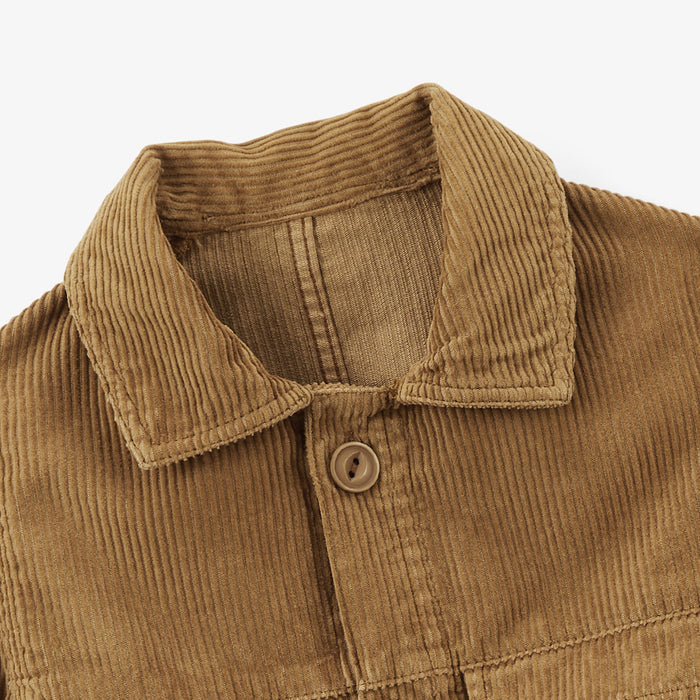 Veste Worker garçon en velours marron noisette Wilfried SERGE BLANCO