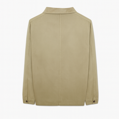 Veste worker Wendel en coton beige homme serge blanco