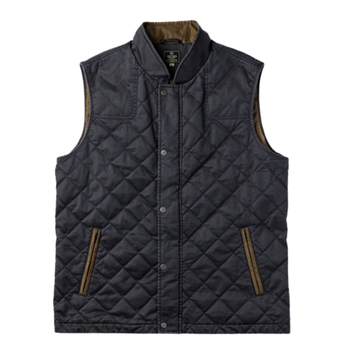 Warner Quilted Vest: Black